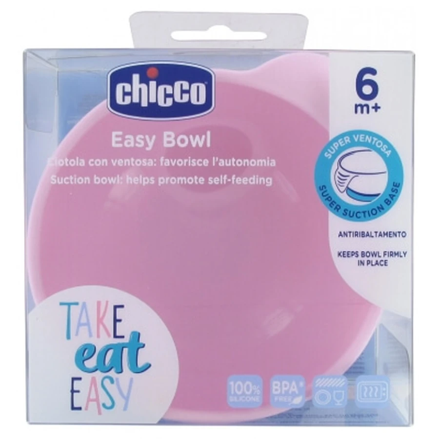 Chicco Silicone Bowl with Suction Cup, 6 Months and Up
