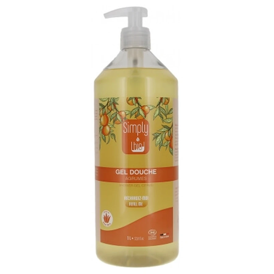 Simply Bio Gel Douche Agrumes Bio 1 L