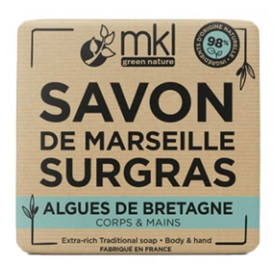 MKL Green Nature Savon de Marseille Surgras Algues de Bretagne 100 g