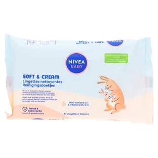 Nivea Baby Soft & Cream 57 de șervețele demachiante