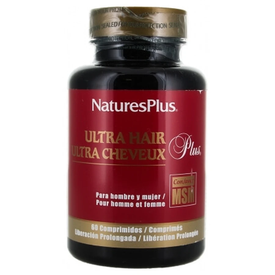 Natures Plus Ultra Păr Plus cu eliberare prelungită, 60 de comprimate