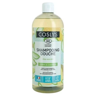 Coslys Organic Aloe Vera Shampoo and Body Wash, 1 L