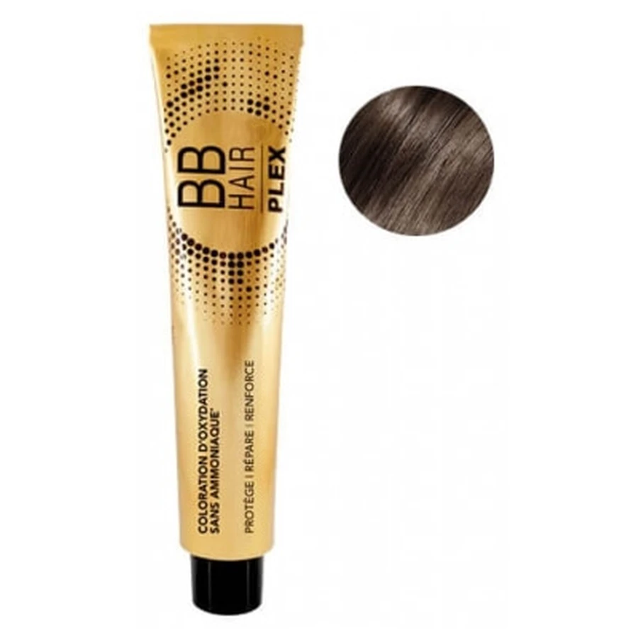 BBHair Plex ammoniakfreie Haarfarbe Nr. 6.80: Dunkelblond, Tiefes Espresso