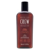 American Crew 3-in-1 Travel Size, Shampoo, Conditioner & Body Wash for Hair and Body (100 ml), Revitalizing, moisturizing, and soothing