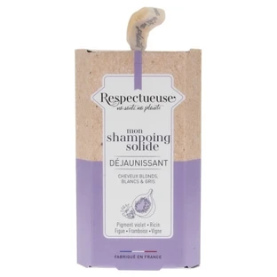 Șampon solid anti-îngălbenire Respectueuse 75 g