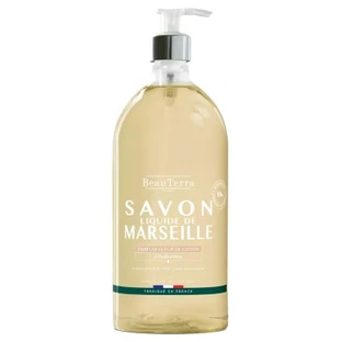 Jabón líquido BeauTerra Marseille, flor de algodón, 1 L