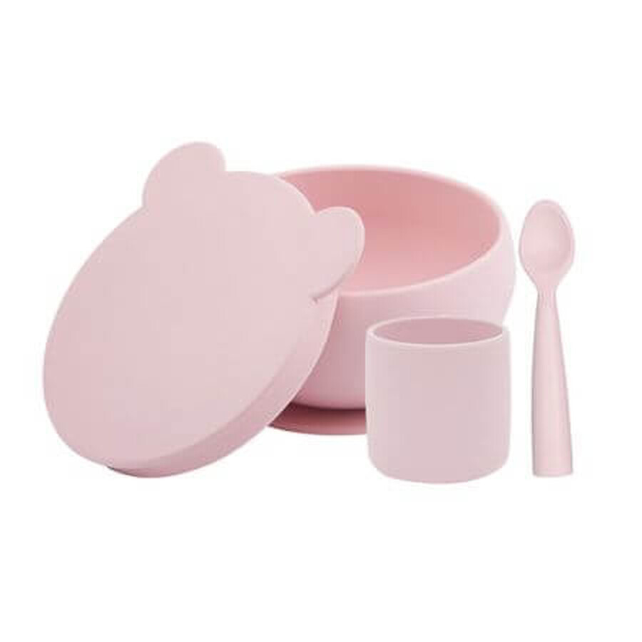 Set de hranire din silicon BWL I, Pinky Pink, Minikoioi