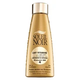 Loción potenciadora del bronceado enriquecida con vitaminas de Soleil Noir con 4 partículas de purpurina dorada, 150 ml