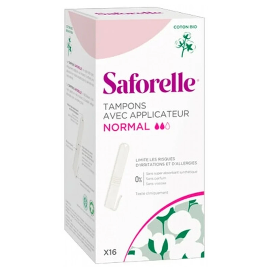 Saforelle 16 Tampons der Stärke „Regular“ mit Applikator