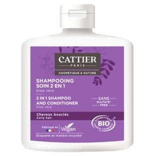 Cattier 2-in-1 Organic Aloe Vera Shampoo and Conditioner, 250 ml