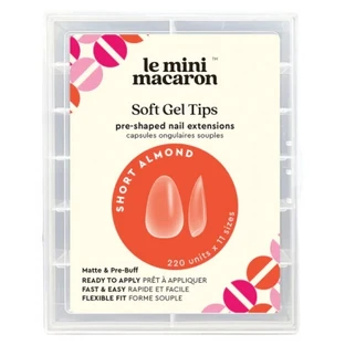 Mini Macaron 220 zachte nagelcapsules in amandelvorm