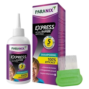 Paranix Express Acțiune rapidă în 5 minute Șampon antipăduchi 200 ml