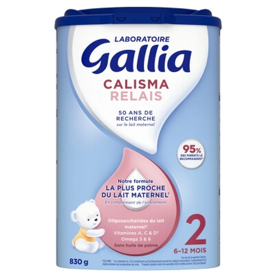 Gallia Calisma Relais pentru a doua etapă de creștere, 6-12 luni, 830 g