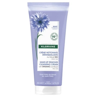 Klorane Biologische Korenbloem Reinigings- en Make-upverwijderingscrème, 200 ml