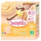 Babybio Bio-Vanille-Grießcreme, ab 6 Monaten, 4 Beutel à 85 g