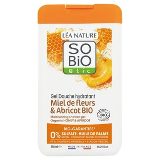 Léa Nature SO BIO étic Gel Douche Hydratant Miel de Fleurs et Abricot Bio 450 ml
