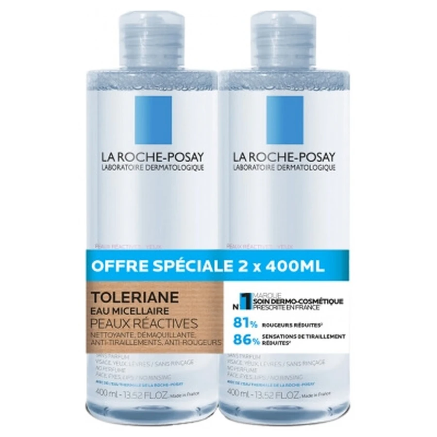 La Roche-Posay Tolériane Apă micelară Set de 2 x 400 ml