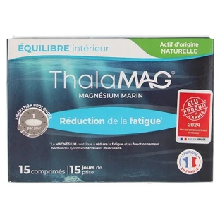 IPRAD Laboratories Thalamag Marine Magnesium for Fatigue Relief, 15 Tablets