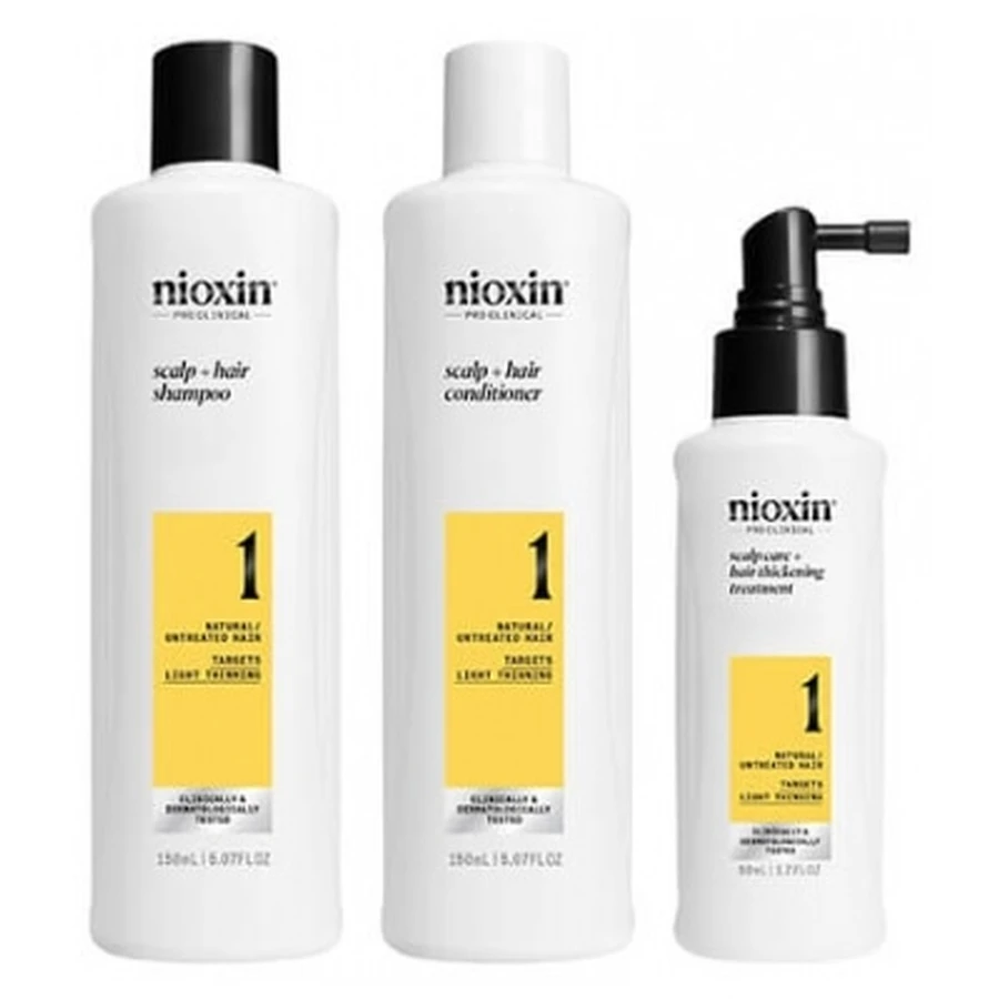 Nioxin Mini Kit Sistem anti-cădere 1 – Cădere moderată – Păr natural