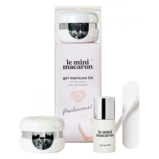 De Mini Macaron-set met semi-permanente nagellak met parelmoereffect