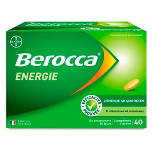 Berocca Energy Multivitamins and Minerals, 40 Swallowable Tablets