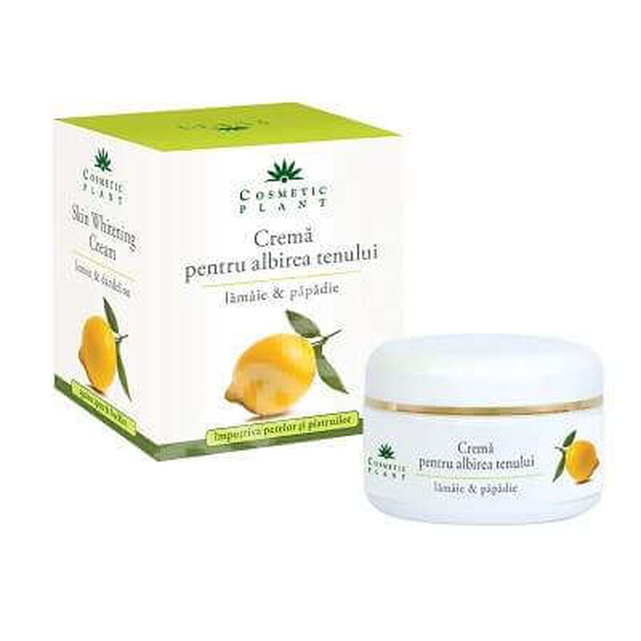Hautaufhellende Creme mit Zitronen- und Löwenzahnextrakt, 50 ml, Cosmetic Plant