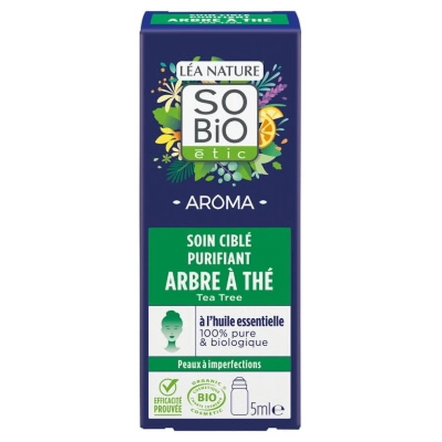 Léa Nature SO BIO étic Aroma Tratament local purificator cu arbore de ceai, roll-on organic, 5 ml