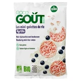 Good Goût Bio-Heidelbeer-Mini-Reiswaffeln, für Babys ab 10 Monaten, 40 g