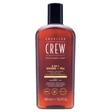 American Crew 3-in-1 Ginger Tea Shampoo, Conditioner & Body Wash for Hair and Body (450 ml), Nourishing and Moisturizing