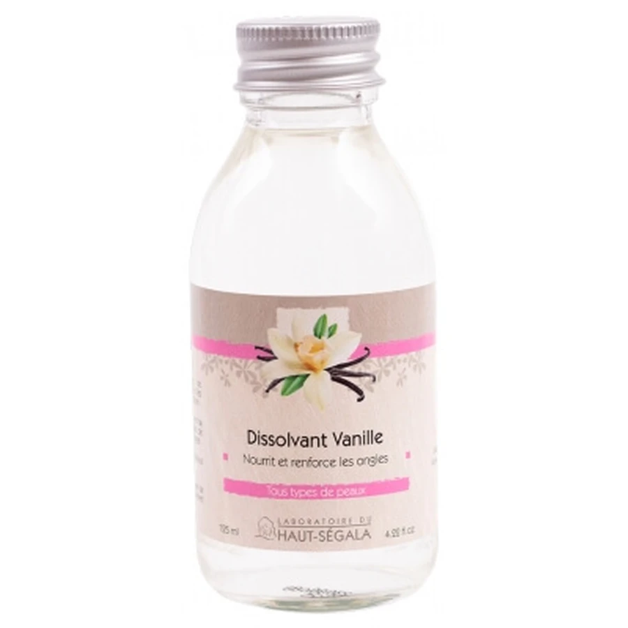 Laboratorul Haut-Ségala Soluție de îndepărtare a lacului de unghii cu aromă de vanilie 125 ml