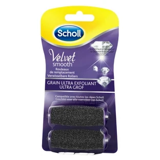 Scholl Velvet Smooth Express Pedi: cristales de diamante ultraexfoliantes, 2 rollos de recambio