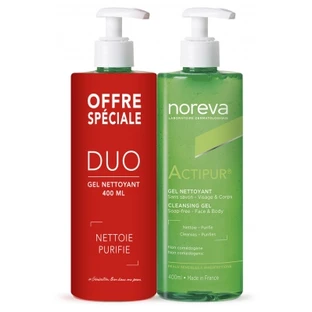 Noreva Actipur Gel dermo-demachiant, set de 2 x 400 ml