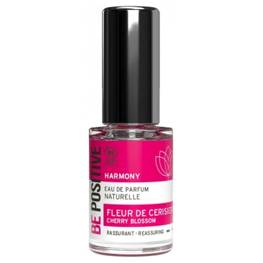 Be Positive Harmony Apă de parfum cu aromă de floare de cireș, liniștitoare, ecologică, 15 ml