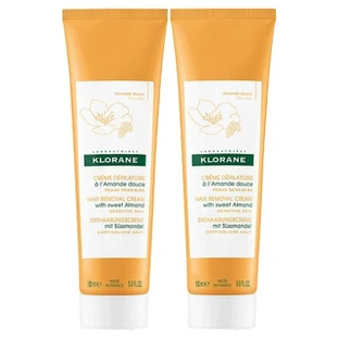 Klorane Haarentfernungscreme mit Süßmandel, 2er-Pack (je 150 ml)