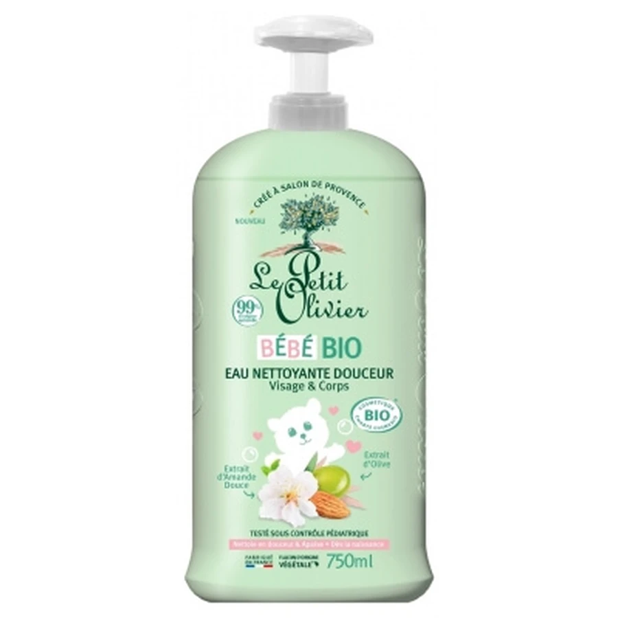 Le Petit Olivier Bébé Eau Nettoyante Douceur Bio 750 ml