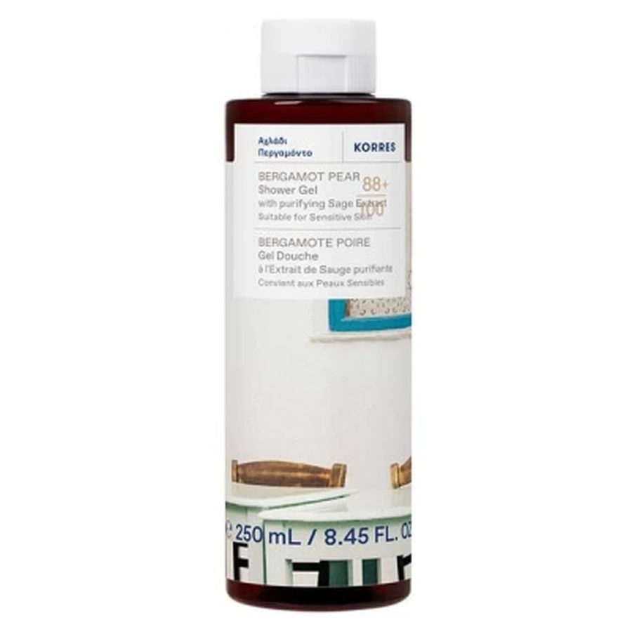 Korres Gel de duș cu bergamotă și pară 250 ml
