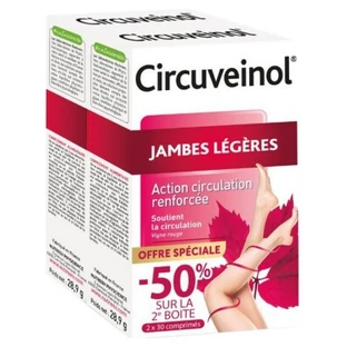 Nutreov Circuveinol Light Legs, 2er-Pack à 30 Tabletten, Sonderangebot