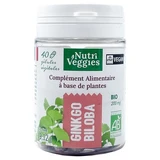 Nutriveggies Ginkgo biloba ecológico, 40 cápsulas