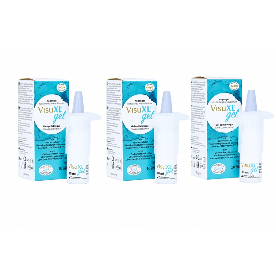 Visuxl Augengel 3 × 10 ml
