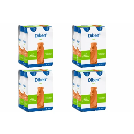 Diben Drink met abrikozen- en perziksmaak, 16 x 200 ml, Fresenius Kabi