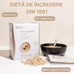 Fulgi de ovaz cu mere si scortisoara Diet Oatmeal, 12 plicuri x 32 g, Nupo