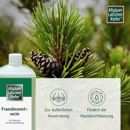 Alcool à friction au pin de montagne de l'Allgäu, solution de 100 ml