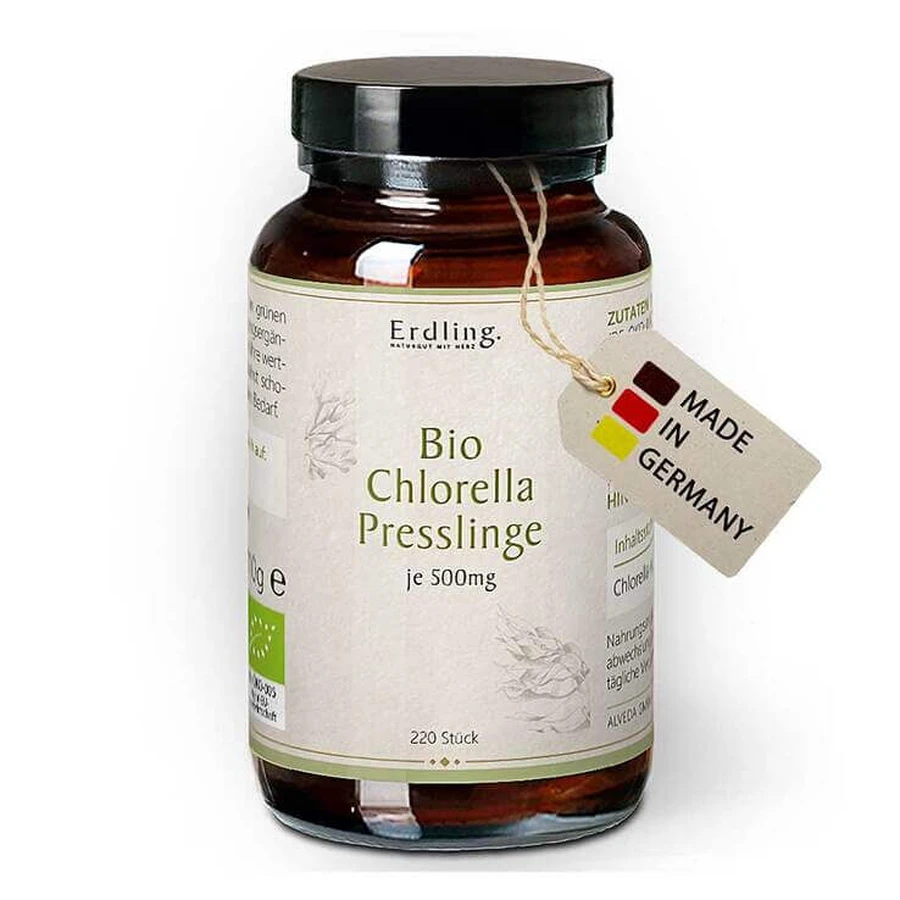 Chlorella Presslinge Bio Algen Erdling, 220 St Presslinge