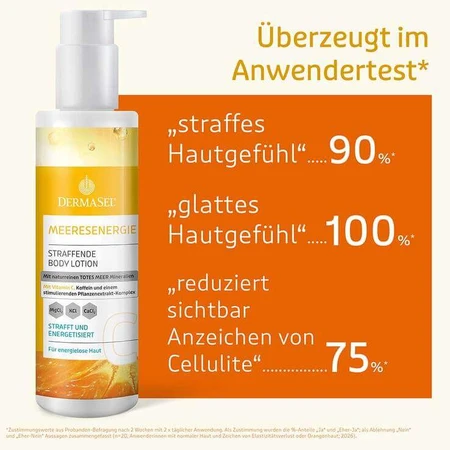 Loțiune corporală fermă Dermasel cu energie marină, 190 ml loțiune