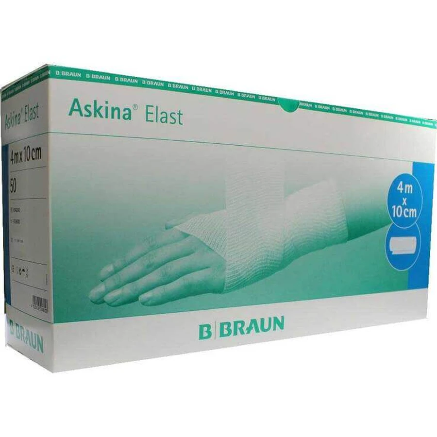 Bandaż elastyczny Askina, 4 m x 10 cm, luzem, 50 sztuk: ceny i cechy