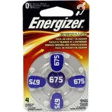 Energizer Hearing Aid Battery 675, 4 pcs, unspecified