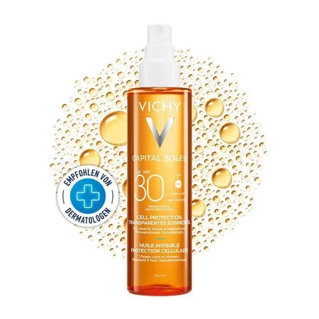 Vichy Capital Soleil Cell Protect Oil SPF 30, 2 x 200 ml ulei