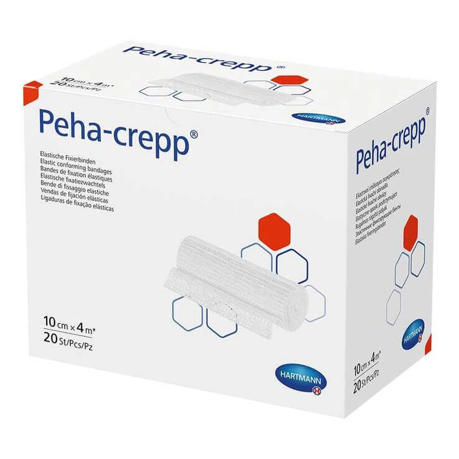 Bandă de fixare Peha Crepp 10 cm x 4 m, 1 buc.