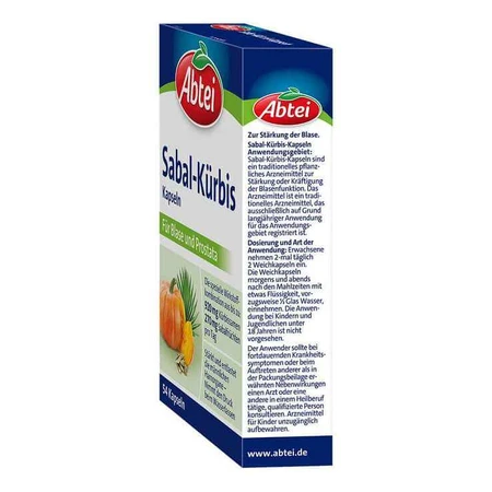Abtei Sabal Pumpkin Capsules, 54 capsules