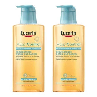 Eucerin AtopiControl douche- en badolie, 2 x 400 ml douchegel